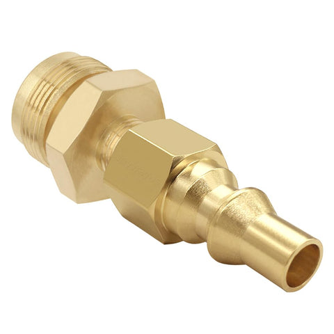 Joywayus brass adapter with 1/4 NPT male to 1-20 cylinder thread.