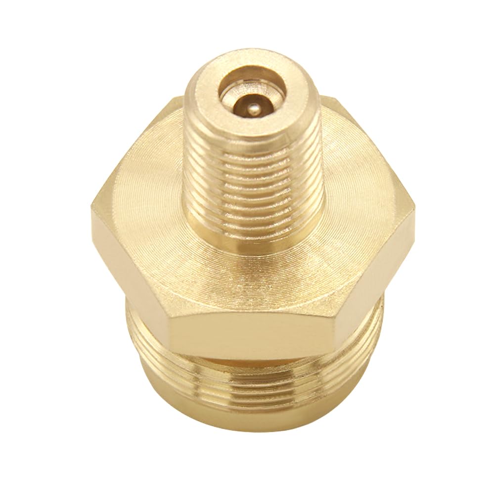 Joywayus disposal tank adapter connects to large propane tanks.