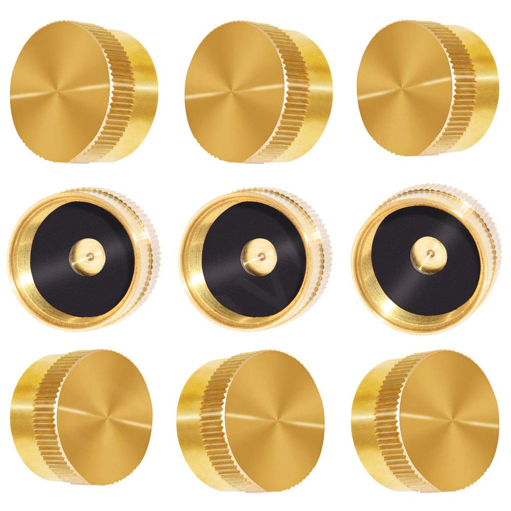 Joywayus solid brass propane cap for 1lb bottle seals securely to prevent leaks.