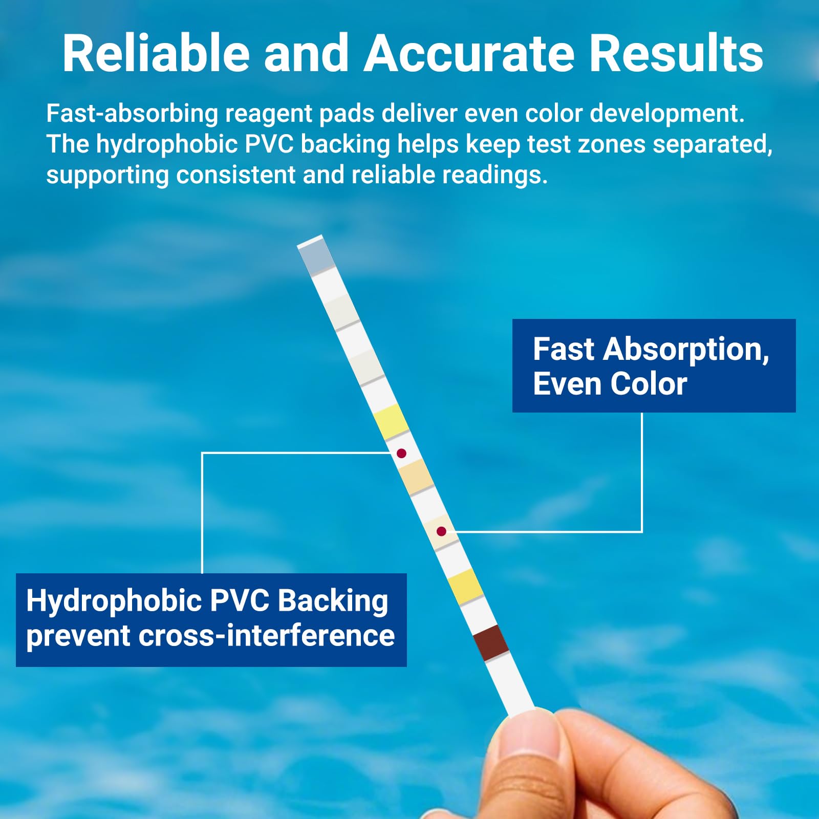 Joyzakzak pool water sample vial showcases fast results for routine checks.