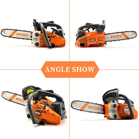 JPNTECH chainsaw with spring-assisted pull cord for quick, easy starts.