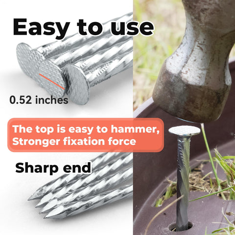 JPOIP sharp-end flat-top design enables easy hammer installation