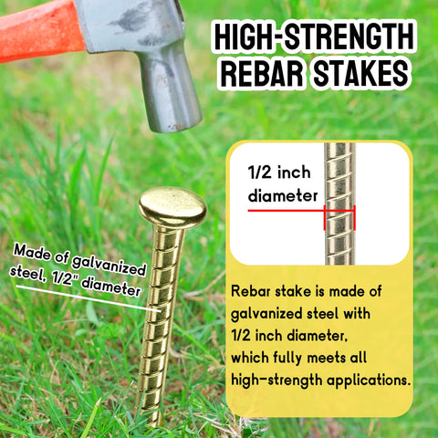 JPOIP stake with chisel tip penetrating ground during installation