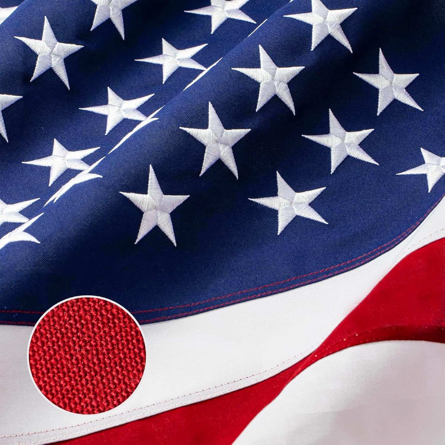 JPorton American flag 3x5ft for outdoor display with sturdy construction.