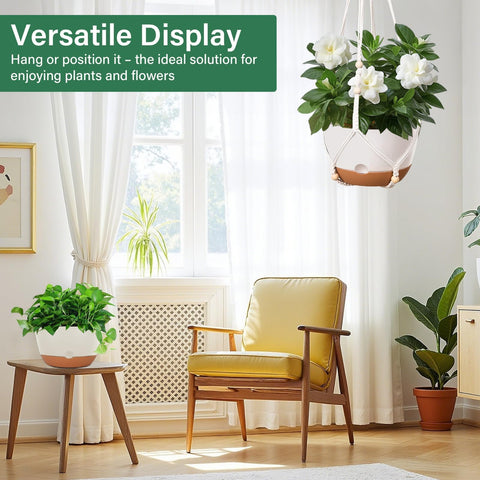 JPPSUJJ 2-pack planters suit patios, balconies, and indoor spaces.