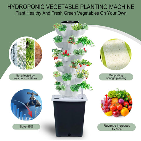 JPWDDWYT indoor smart garden kit with pump for effortless watering