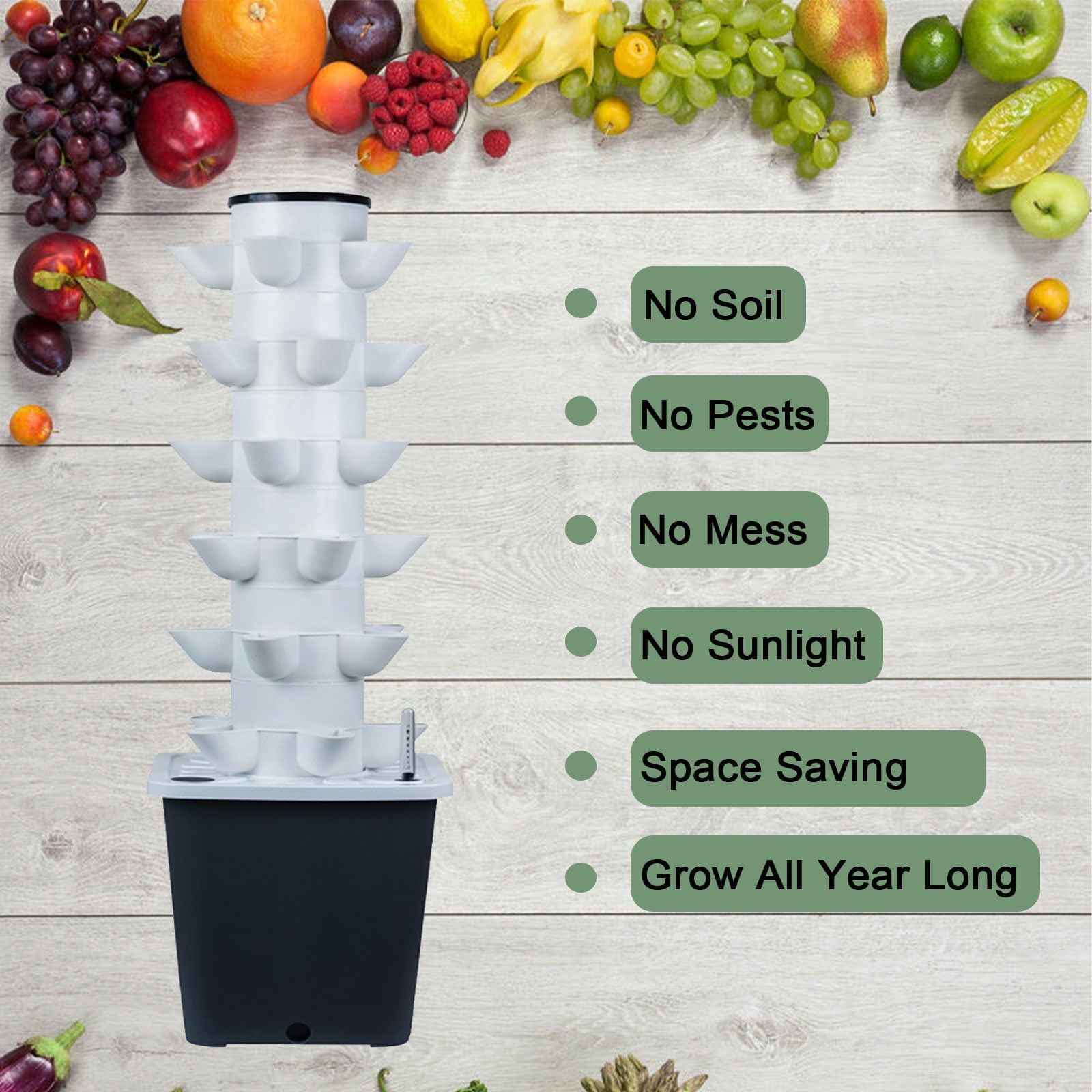 JPWDDWYT self-watering hydroponics system supports easy home harvests