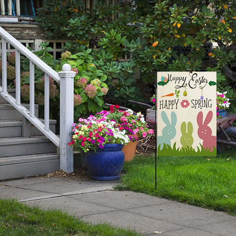 JQAQJU seasonal yard flag display adds color to outdoor spaces