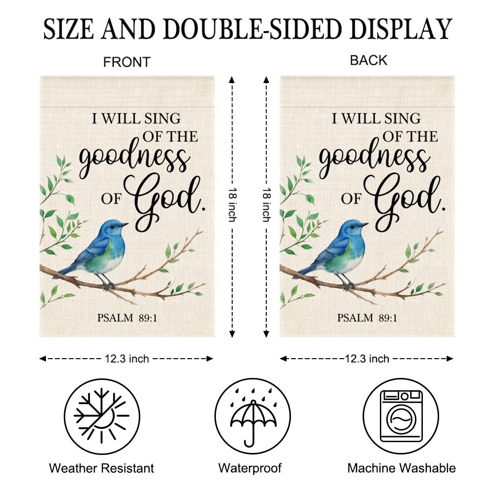 JQYCJTR bluebird motif garden flag enhances outdoor curb appeal