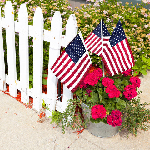 JRED garden and office patriotic display flags