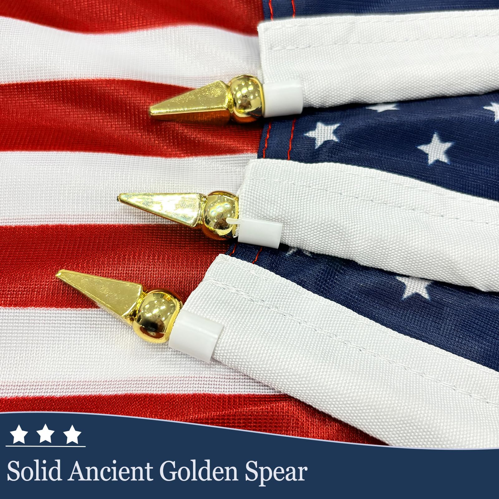 JRED durable polyester flags resist tearing outdoors
