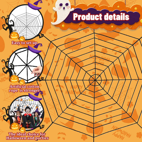Jremreo easy-to-hang web ends simplify setup for quick decorating.
