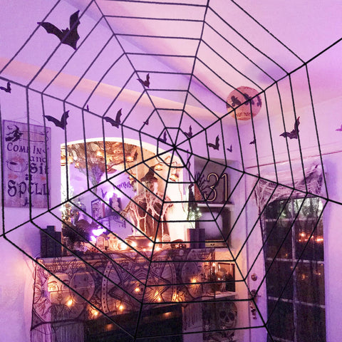 Jremreo 12ft spider web folds for easy storage after events.