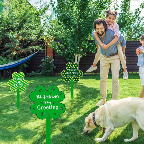 Jremreo outdoor shamrock signs suitable for Irish-themed events