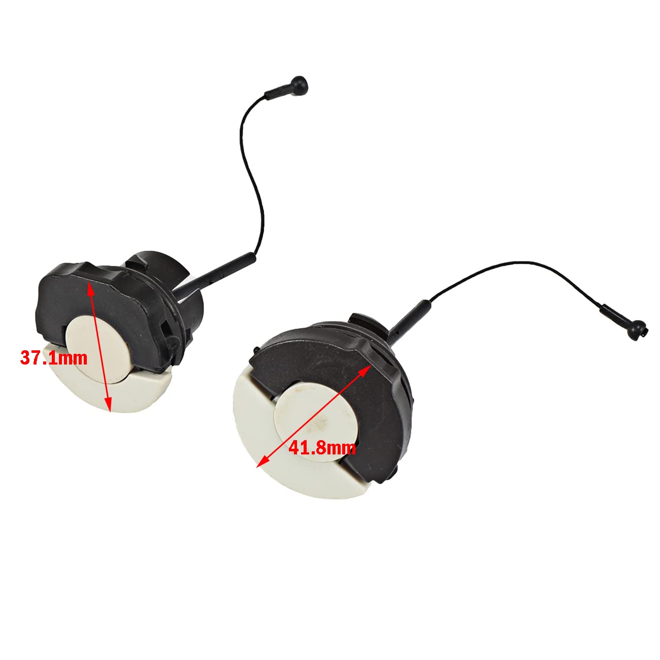 JRL fuel cap for STIHL MS260, close-up seal detail