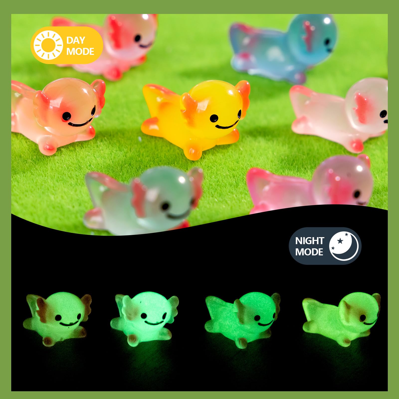 jrootouh axolotl mini animal kit for DIY crafts