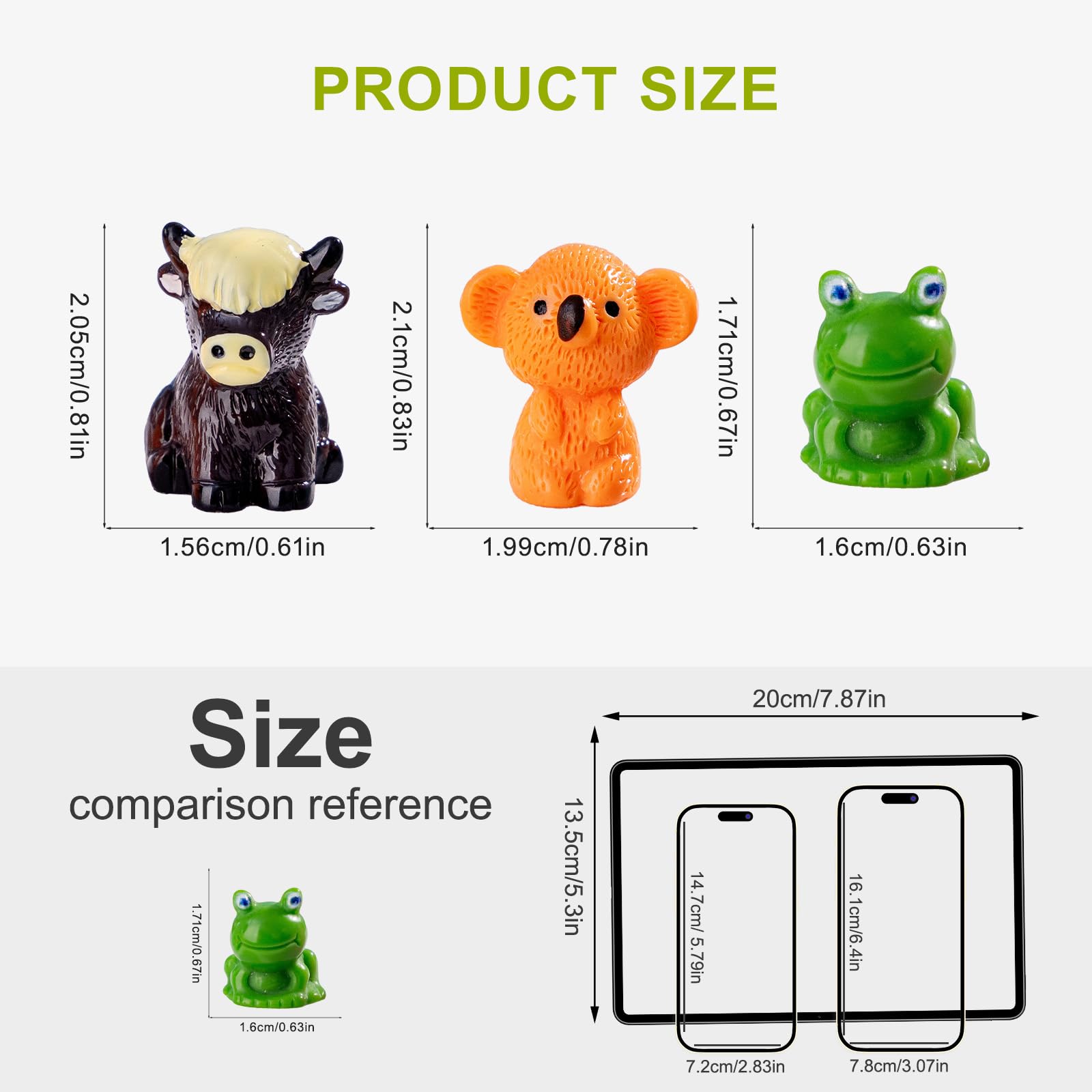 jrootouh frog figurine for whimsical pond scenes and dollhouse accents