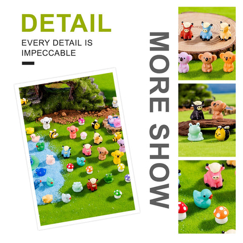 jrootouh garden micro-landscape figures bring whimsy to pots and borders