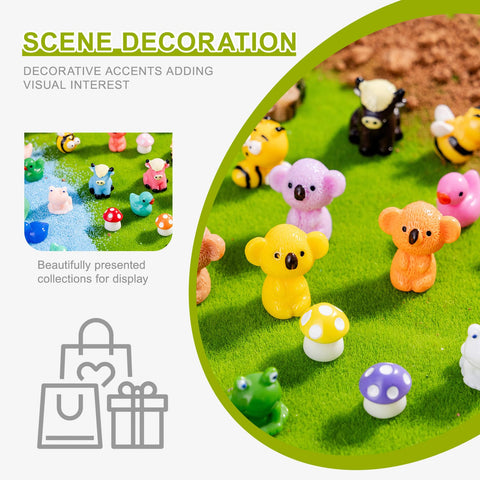 jrootouh mini-animal figurines collection enhances micro landscapes and creative displays