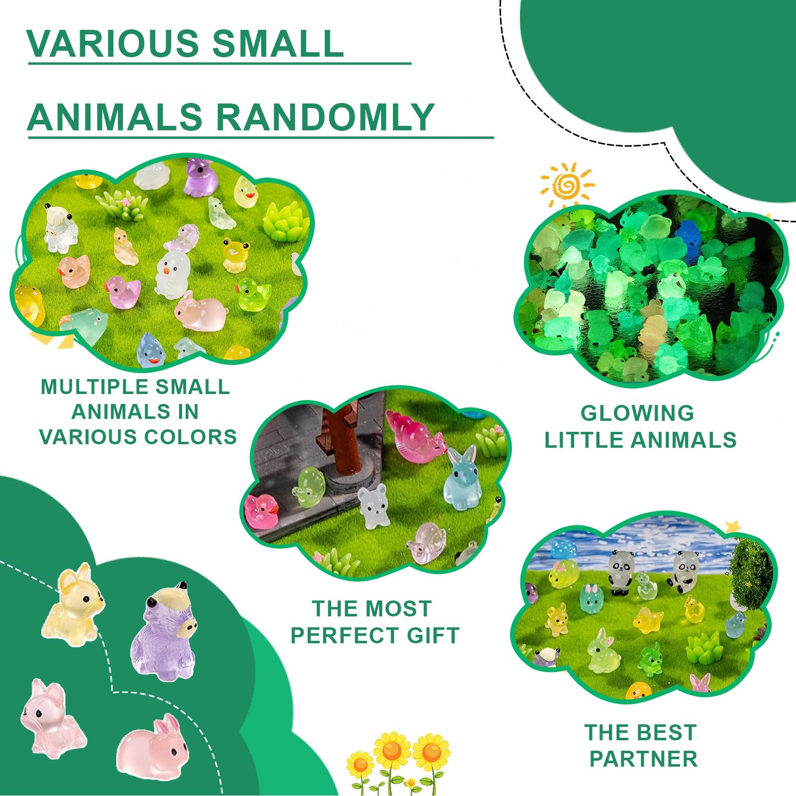 jrootouh mini resin glow aquarium decor brings charming life to aquariums