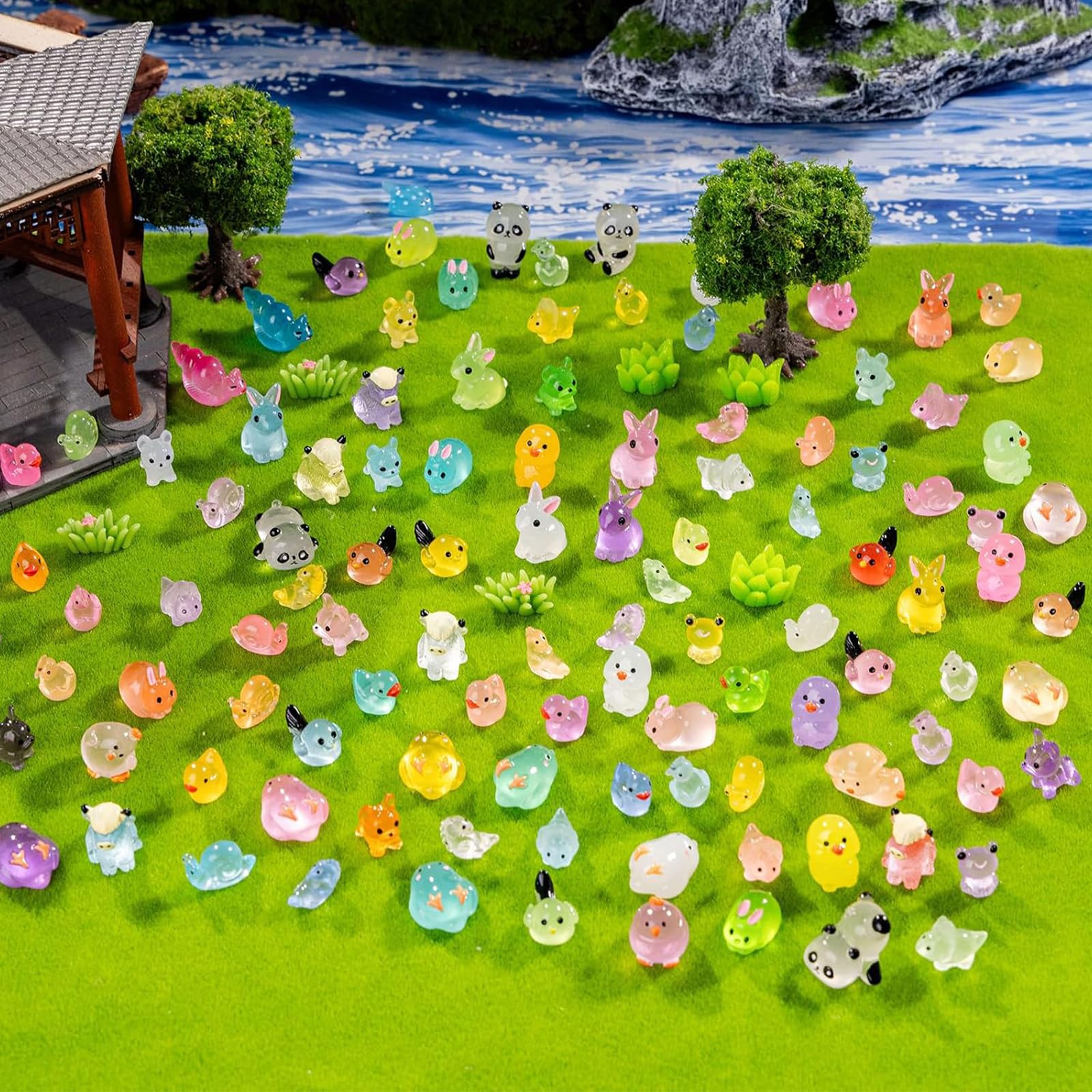 jrootouh mini resin glow party charms inspire DIY crafts and gifts