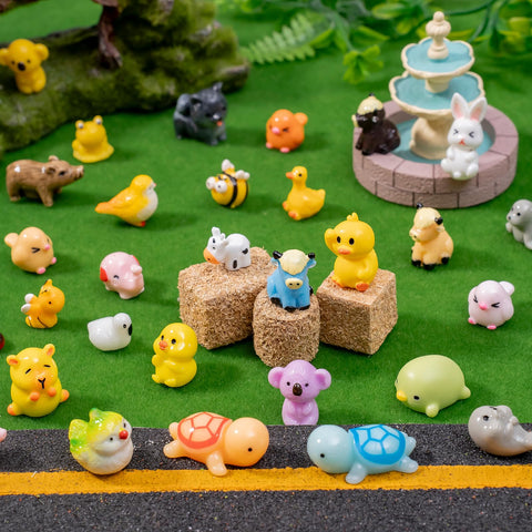 jrootouh mini resin birds add bright detail to miniature scenes and terrariums