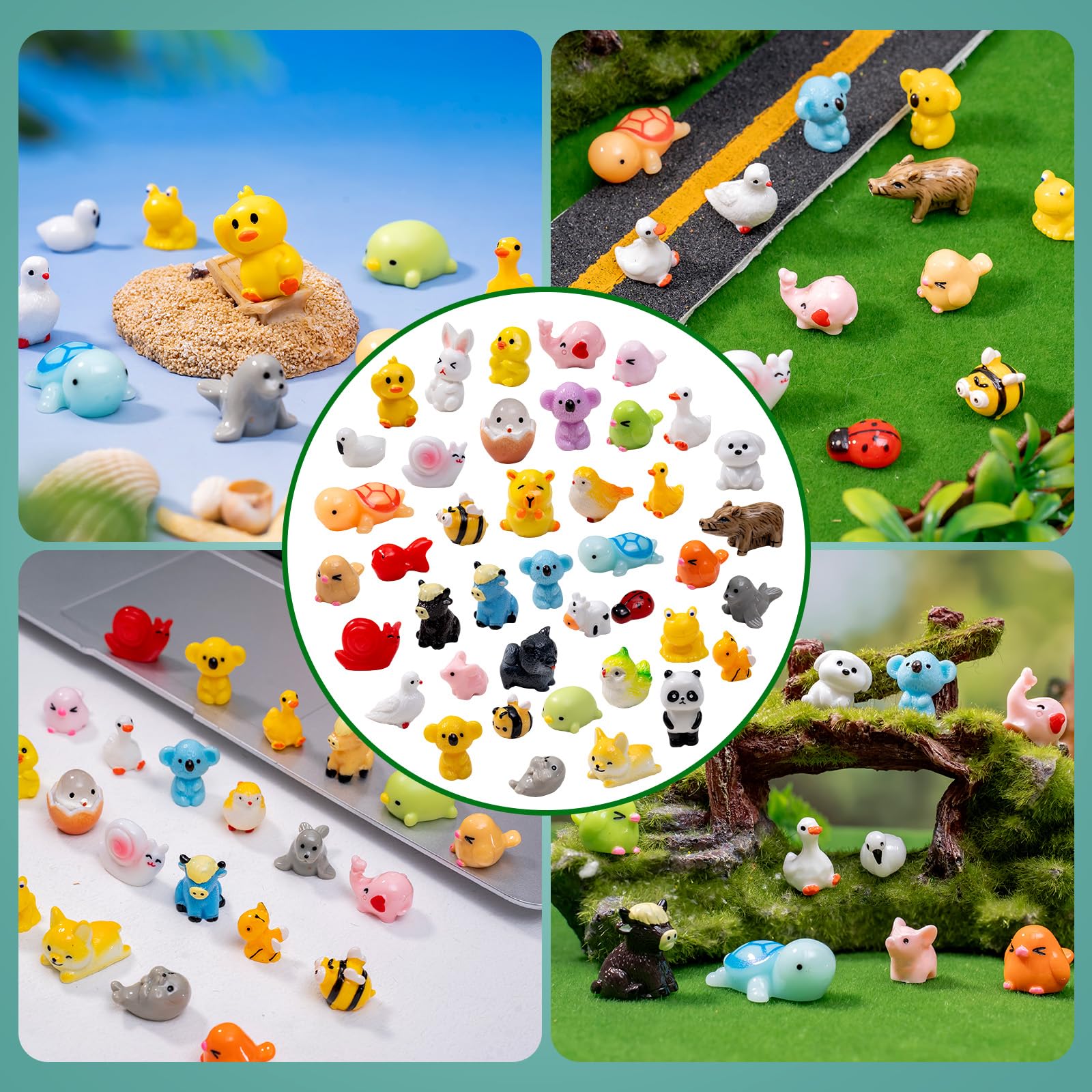 jrootouh mini resin cat and dog figures suit dollhouses and cake toppers