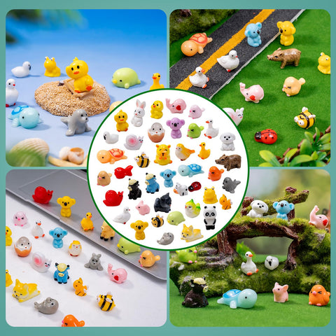 jrootouh mini resin cat and dog figures suit dollhouses and cake toppers