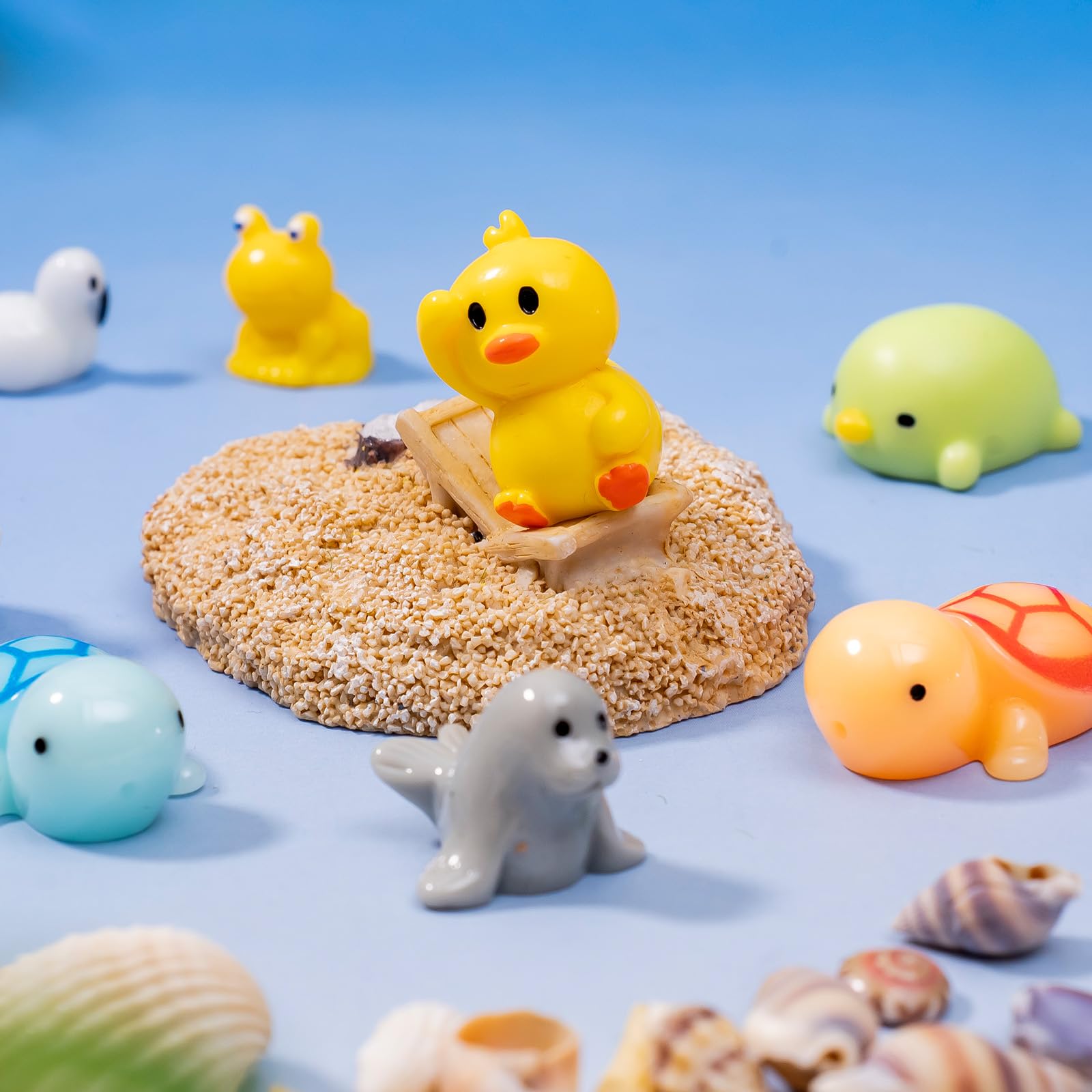 jrootouh mini resin crocodile and frog figures suit aquatic dioramas