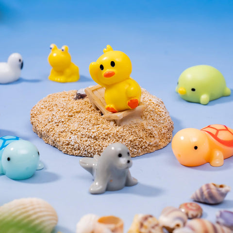 jrootouh mini resin crocodile and frog figures suit aquatic dioramas