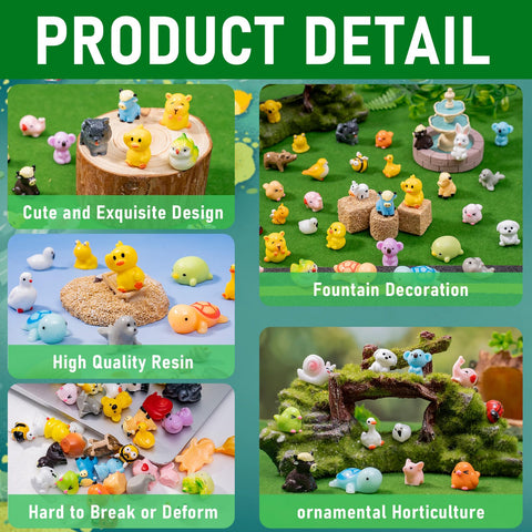 jrootouh mini resin animals for party favors and DIY crafts
