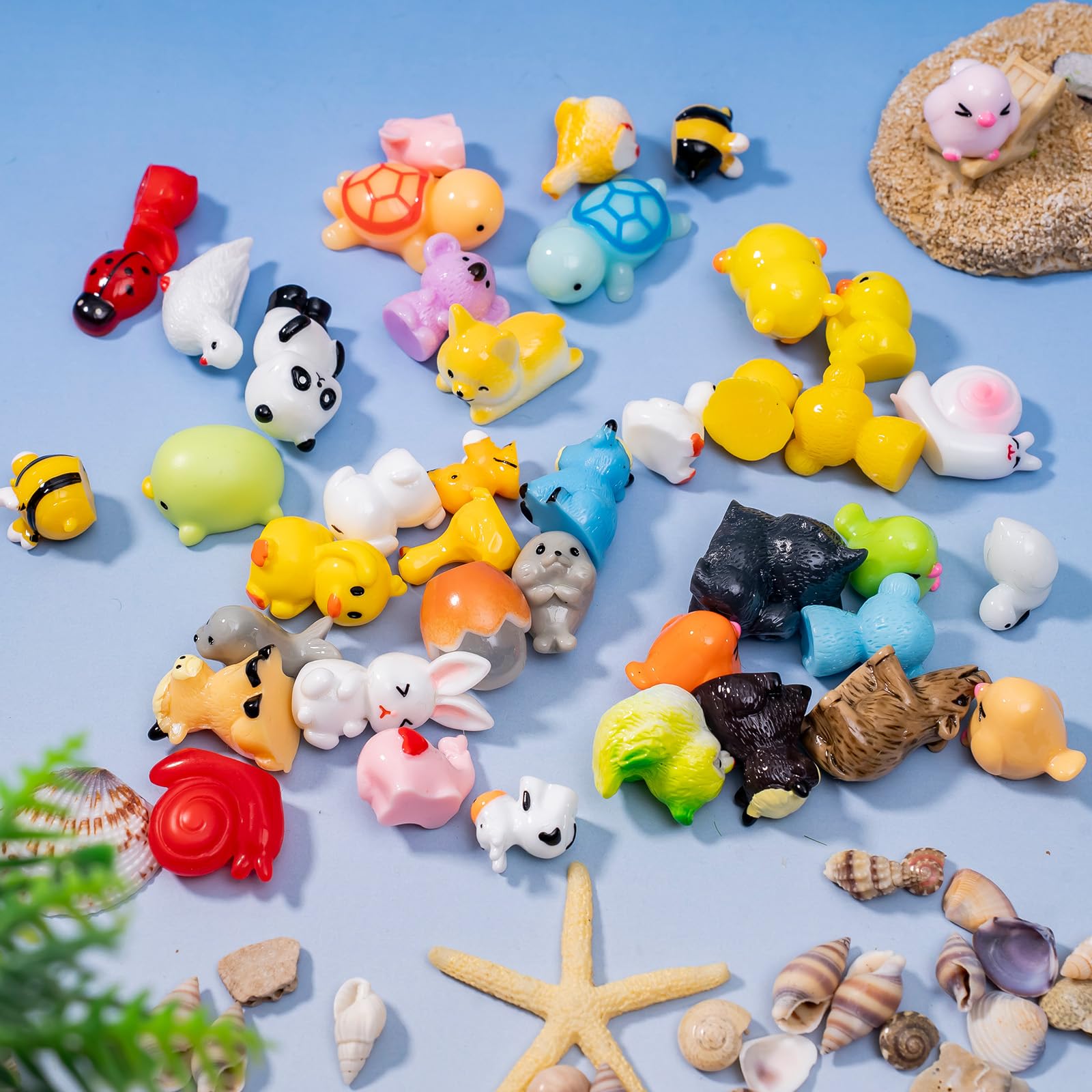 jrootouh mini resin rabbit and turtle figures brighten garden displays
