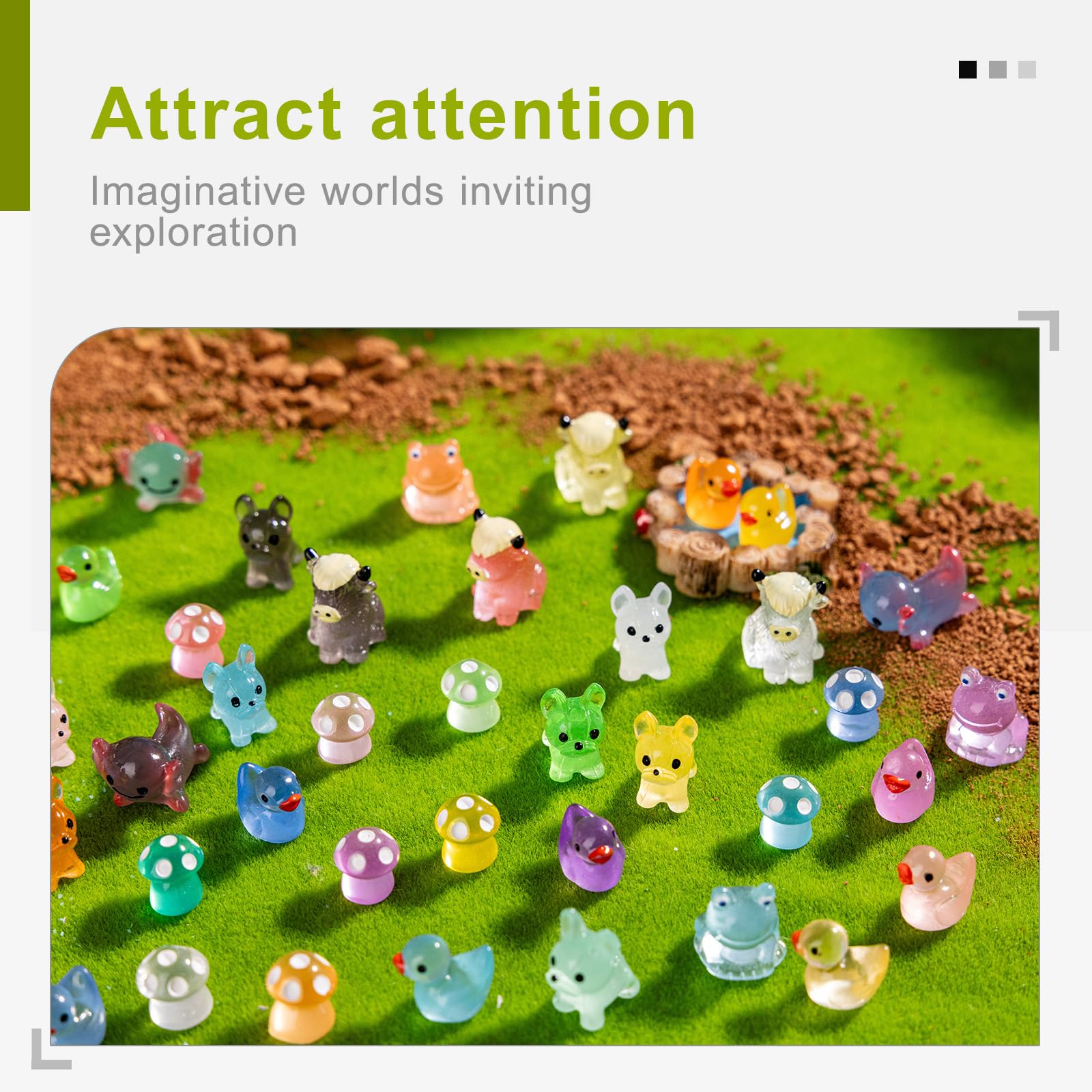 jrootouh mushroom resin figurine for fairy-tale displays and crafts