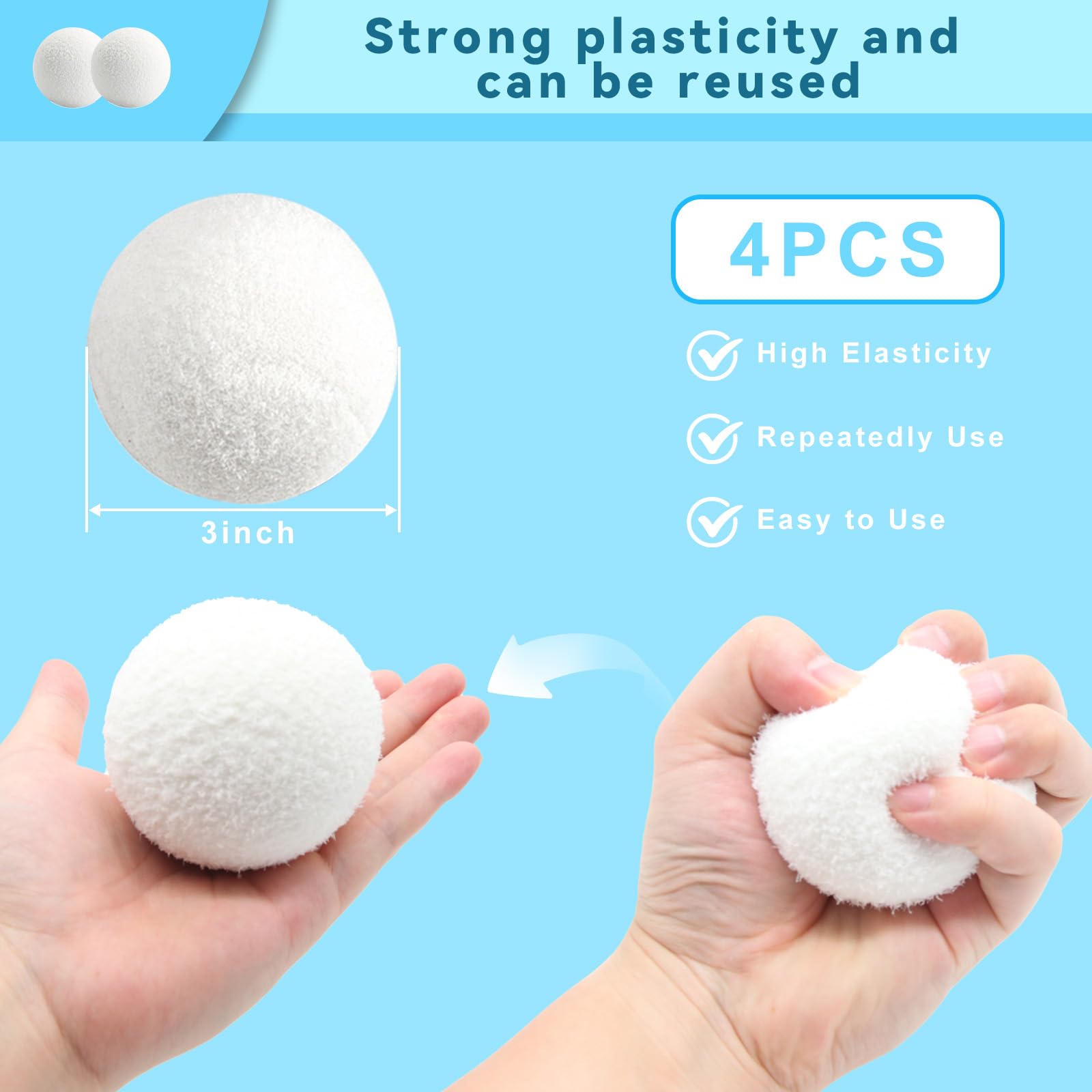 JRQHF 3-inch spa scum ball washable absorbs grease and residues