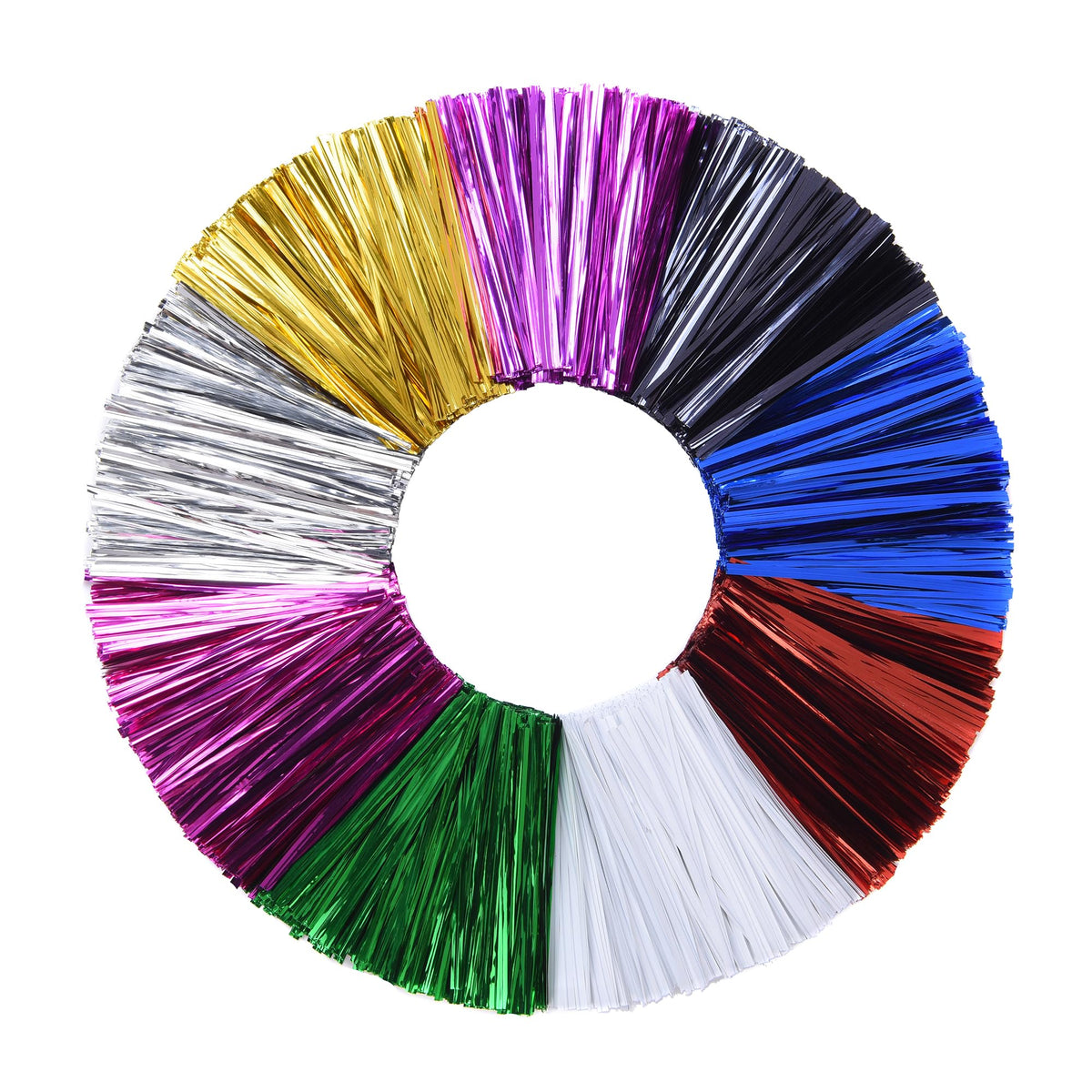 Jsehchya colorful 4-inch twist ties bundle for reliable bag sealing and organization