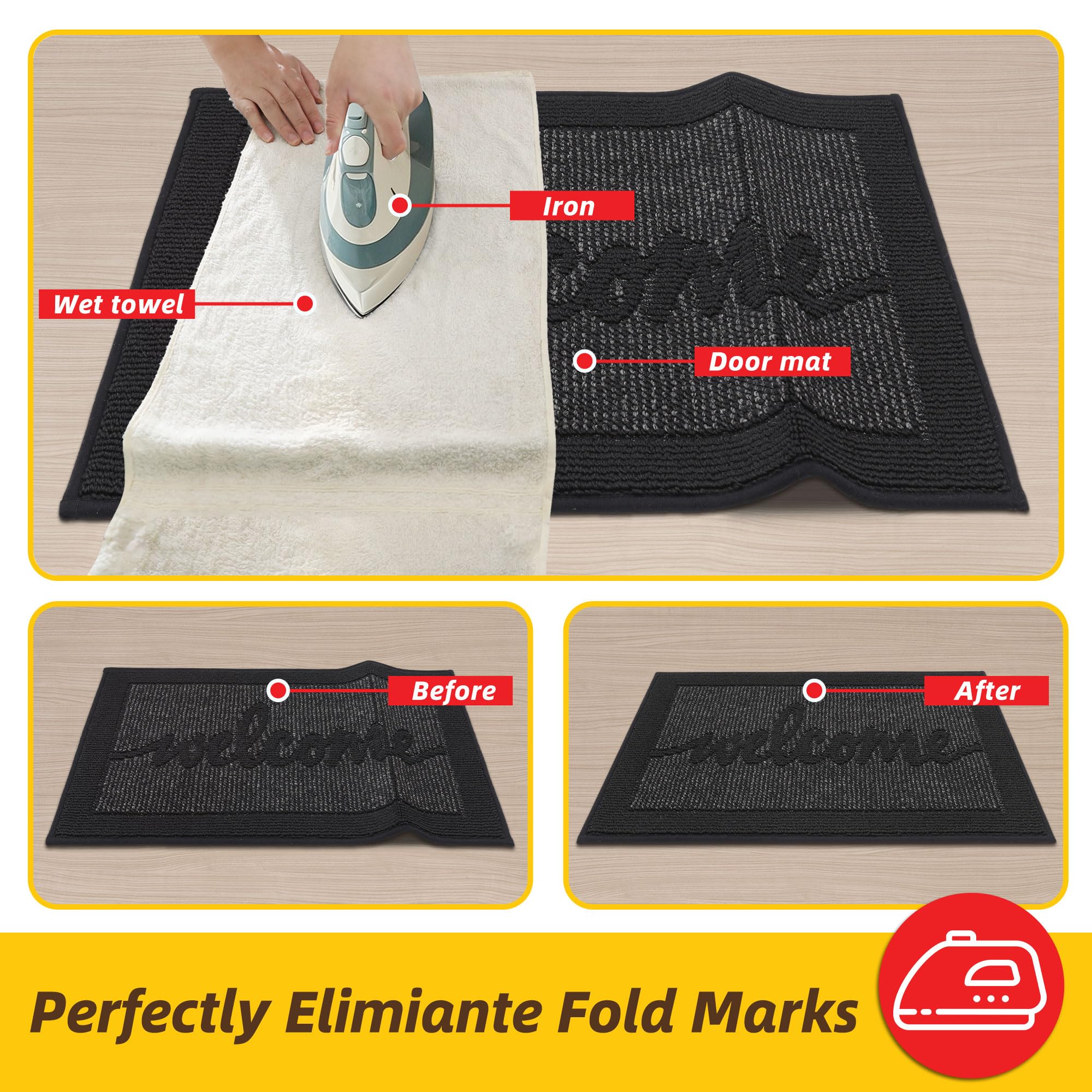 JSEI corner-friendly mat with reinforced edges reduces curling in high-traffic areas.