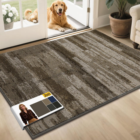JSEI Dirt Trapper Door Mat at the front door captures dirt and keeps floors clean.