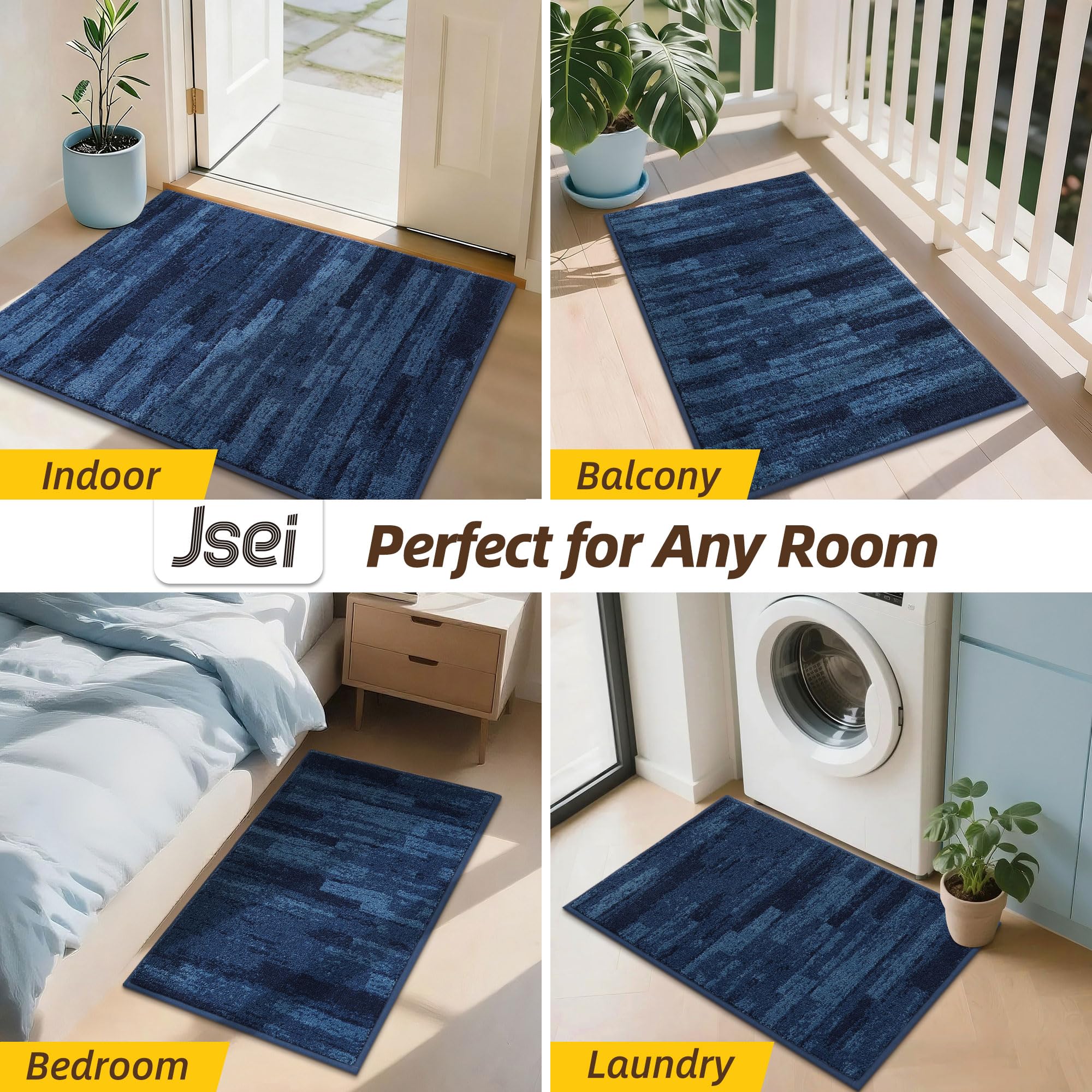 JSEI’s dog-friendly pattern helps trap paw prints outside