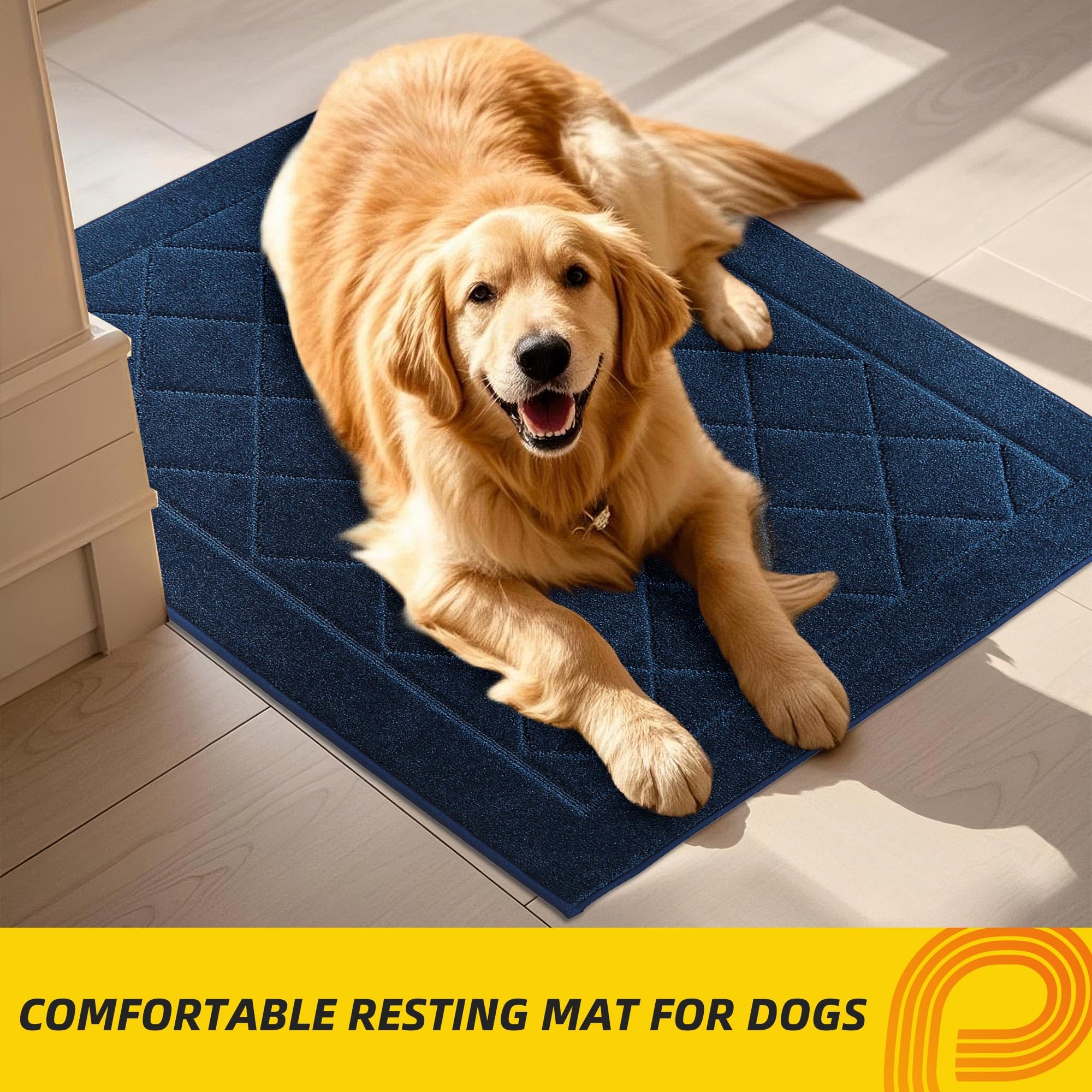 Durable polyester with reinforced edges for everyday use.