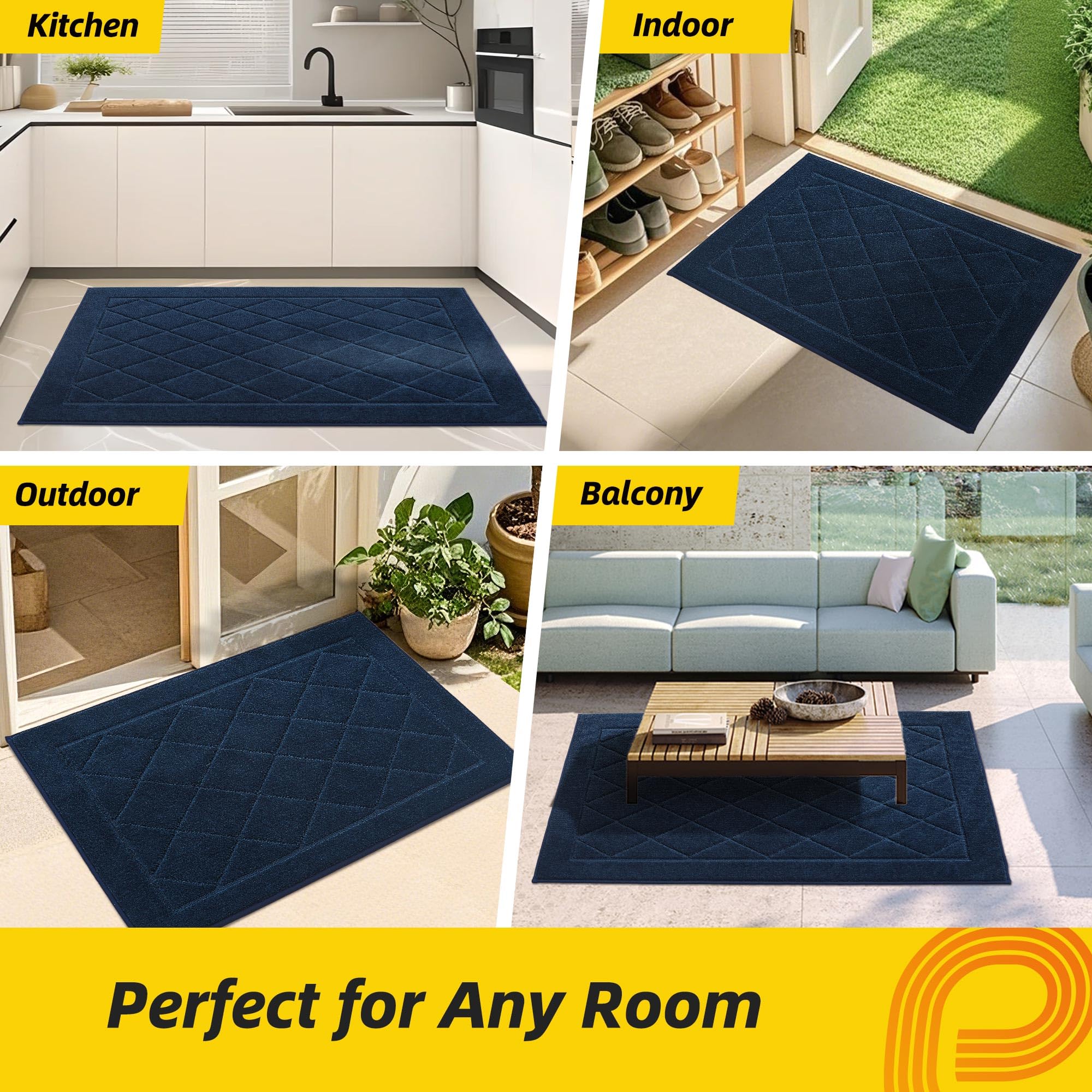 Pet-friendly construction withstands claw snags while keeping floors clean.