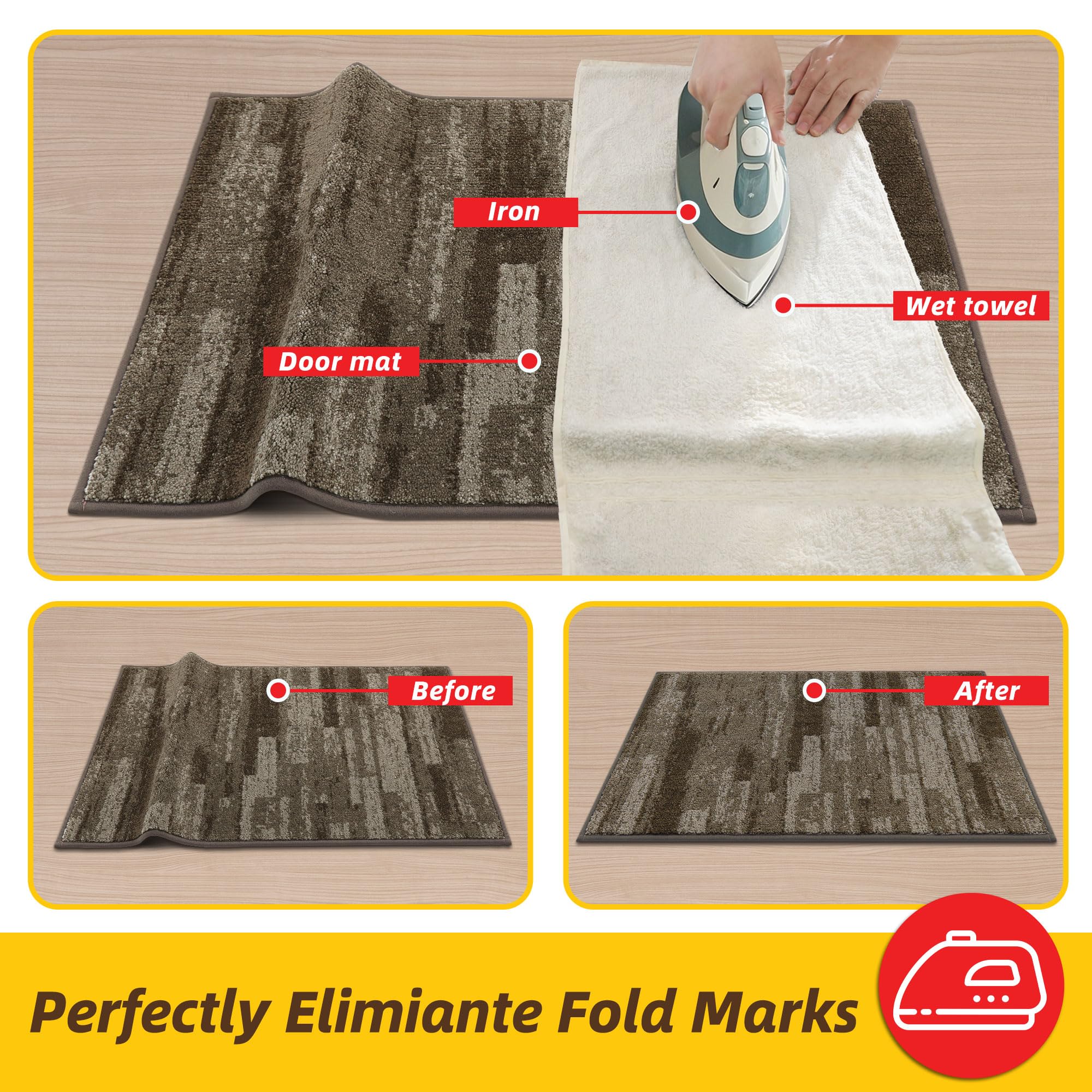 JSEI Dirt Trapper Door Mat suits front and back doors while protecting floors.