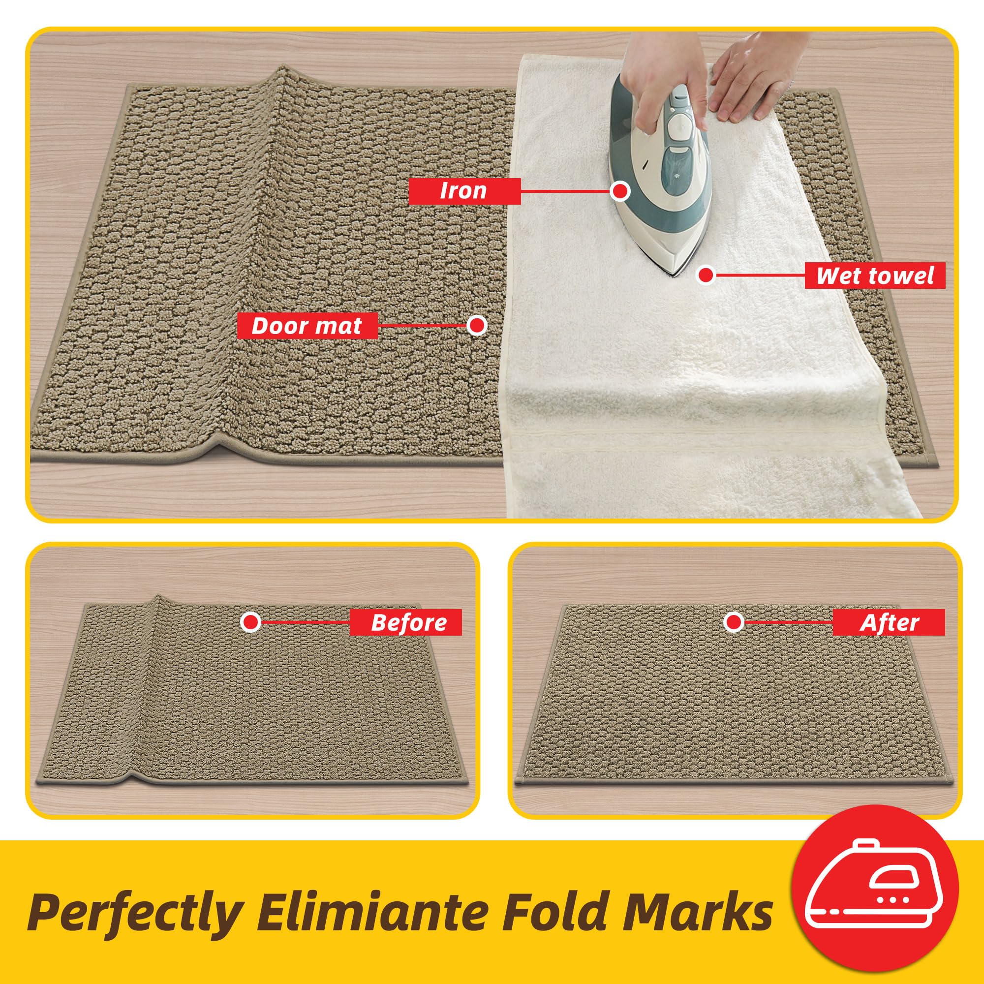 Indoor use friendly mat from JSEI keeps entryways tidy.