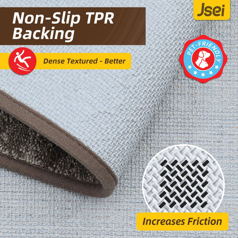 JSEI Dirt Trapper Door Mat's low-profile design prevents door snagging.