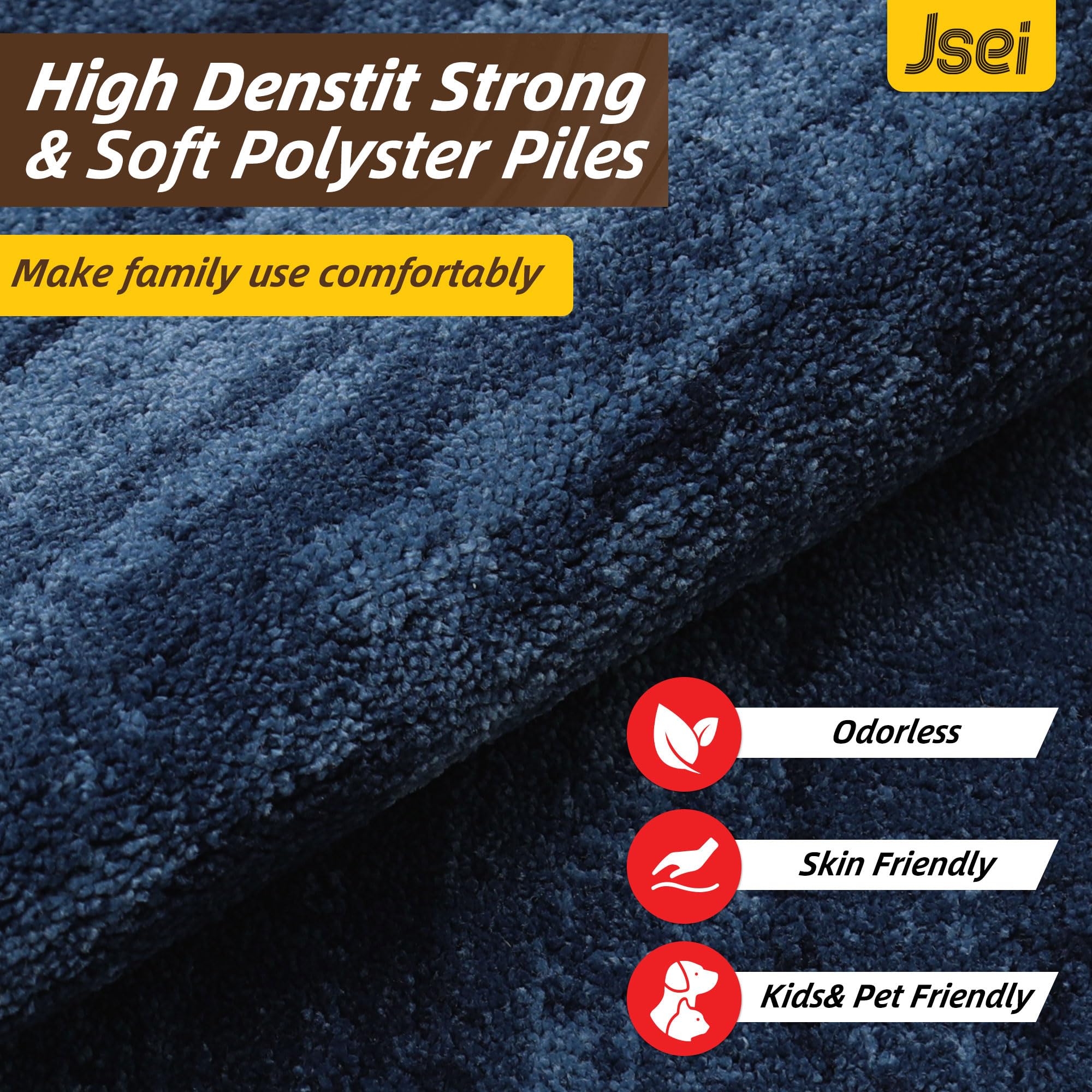 JSEI Dirt Trapper low-profile blue mat fits under doors