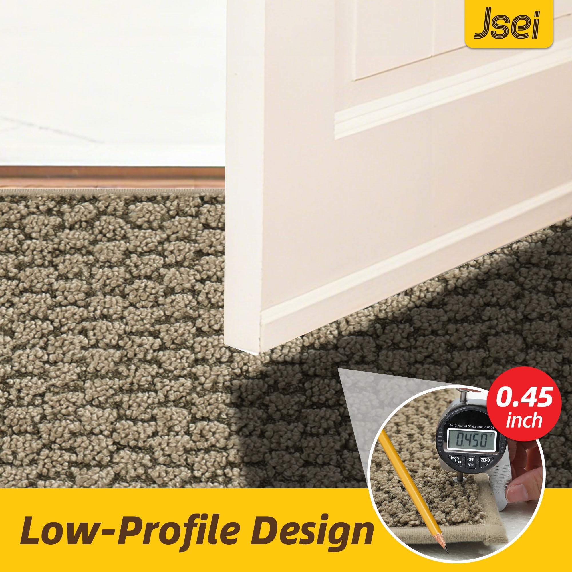 Pet-friendly design of JSEI Dirt Trapper mat withstands claws.