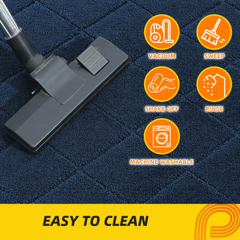 Easy to clean surface resists stains and fades with washing.