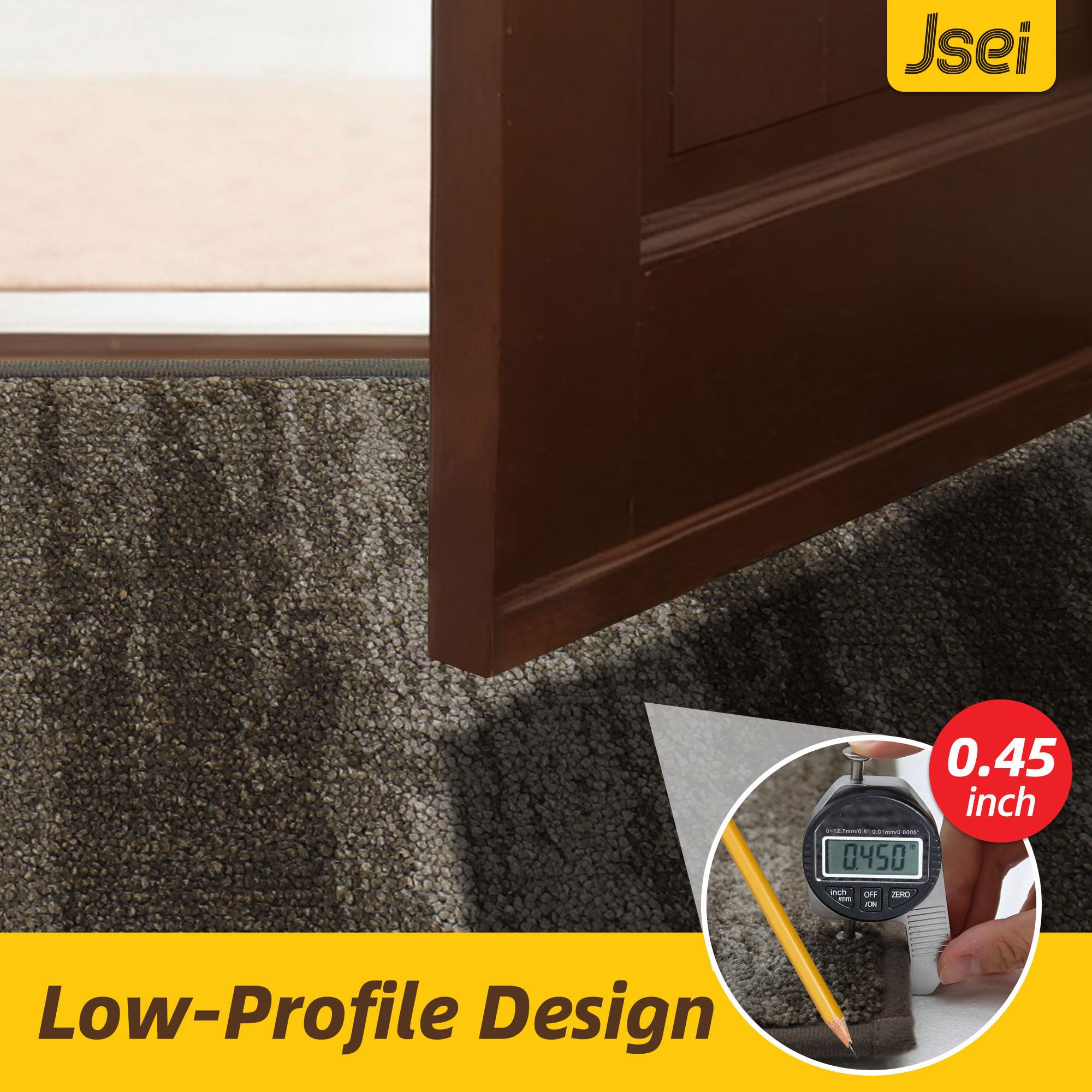 JSEI Dirt Trapper Door Mat demonstrates strong water absorption in wet entryways.
