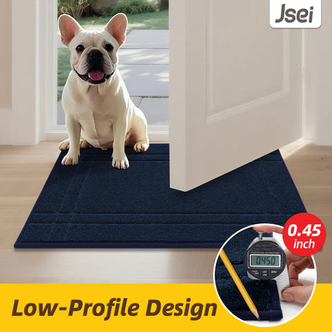 JSEI entryway doormat pet-friendly material handles claws without wear
