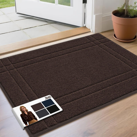 JSEI entryway rug 24x36 at front door traps dirt and welcomes guests
