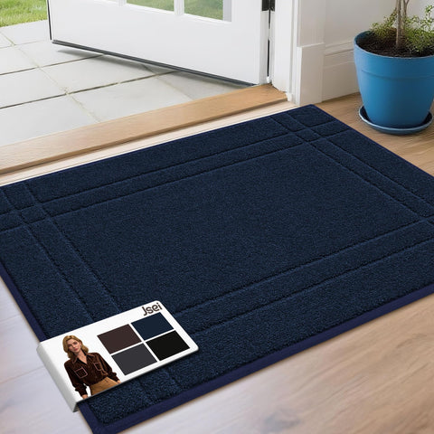 JSEI entryway rug at the front door traps dirt and moisture.